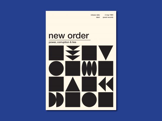 New Order poster - Dayo Scholing